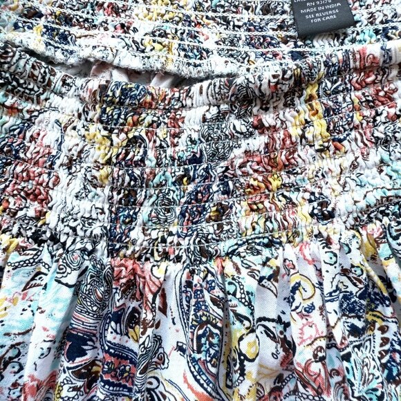 Chelsea & Theodore Off-Shoulder Paisley Print Tunic Top w/ Lace Hem Womens 1X - Picture 6 of 6